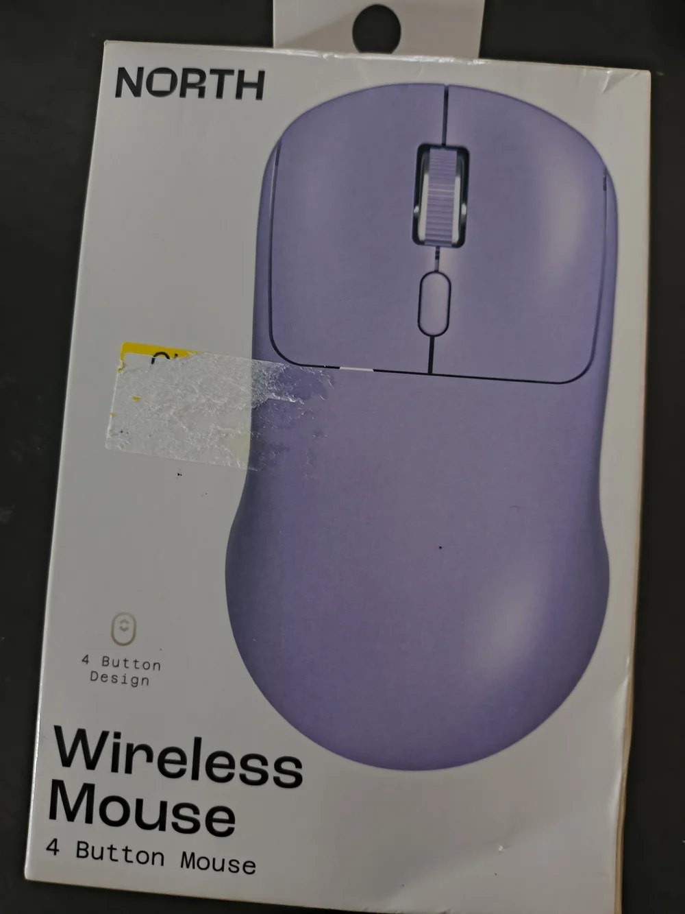 Wireless 4-Button Mouse - Purple